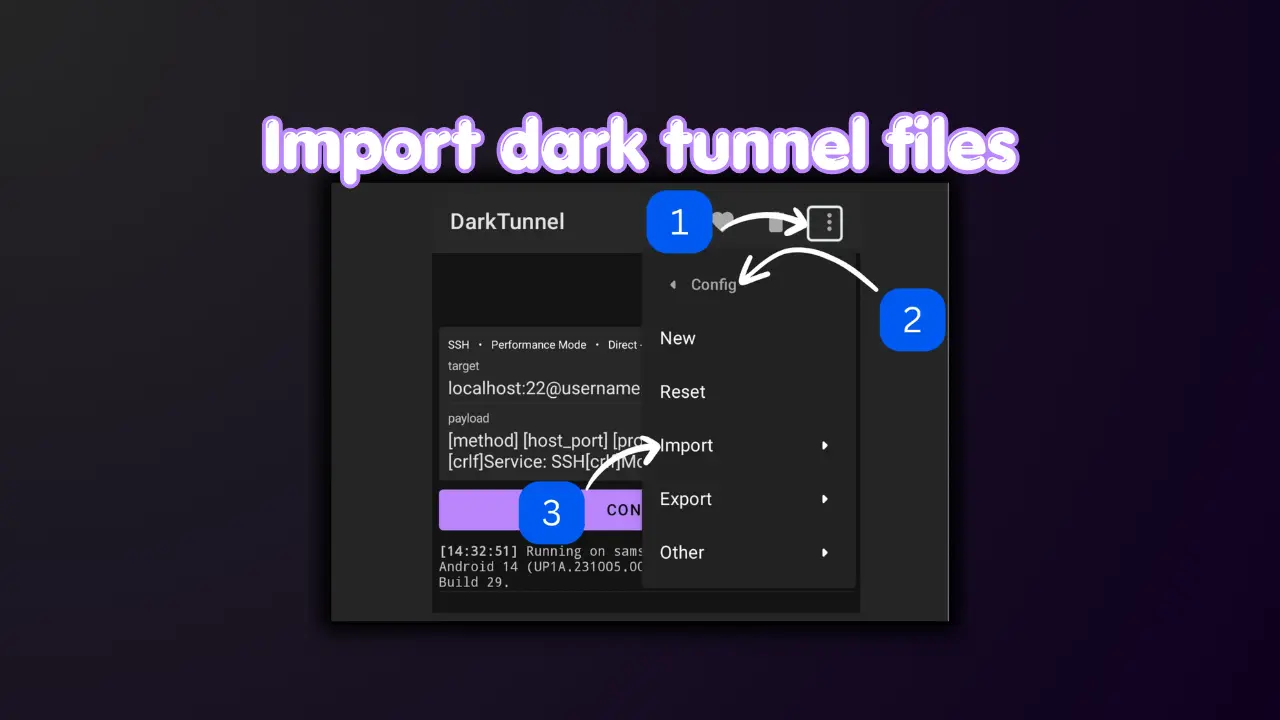 How to Import Dark Tunnel Config Files (.dark) (Step-by-Step 2026)