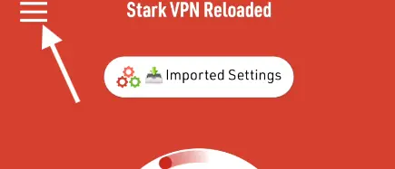 Stark VPN Menu - 3 Dots