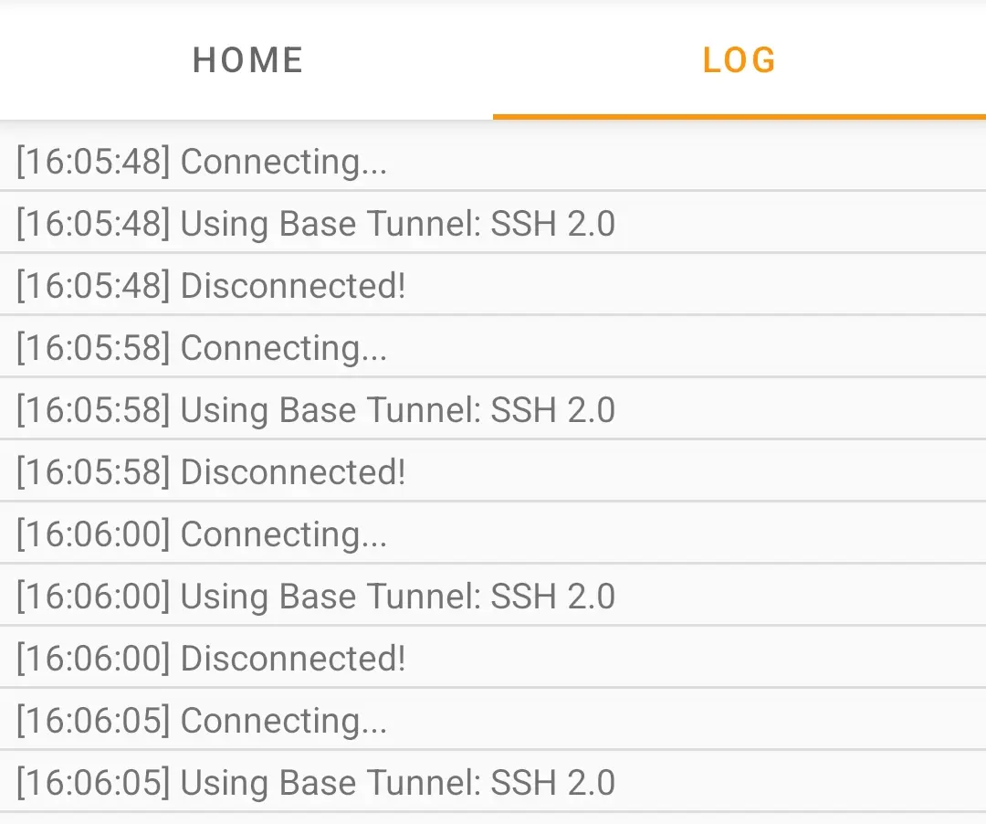 HA Tunnel Disconnected State