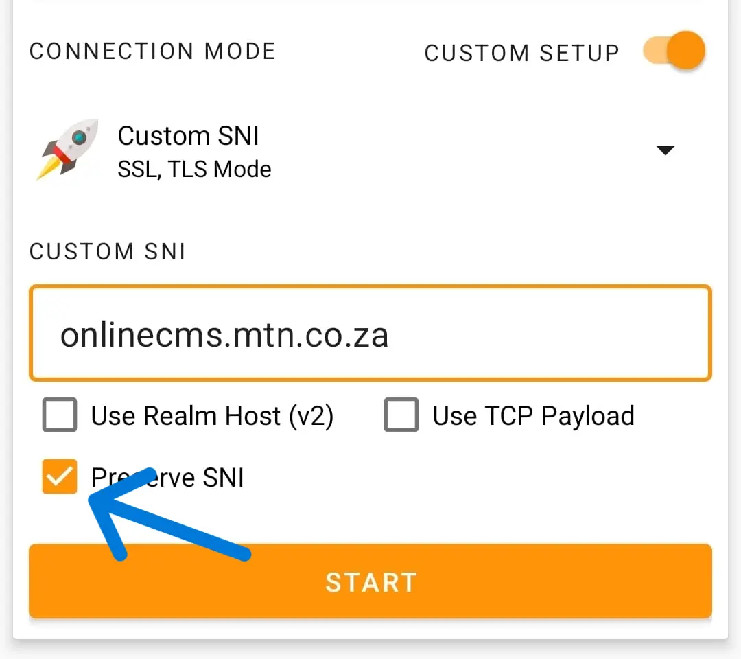 Preserve SNI Setting